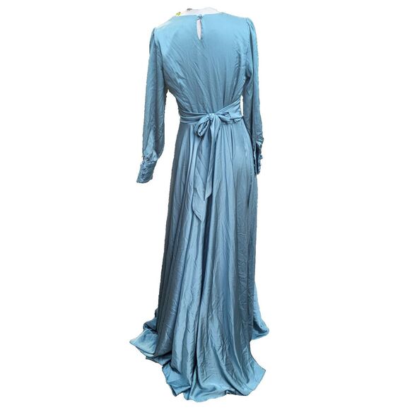 Turkish Designer Stilife Gorgeous Greek Goddess 1940s Style Long Gown Sz 40 US 8 - Picture 3 of 4